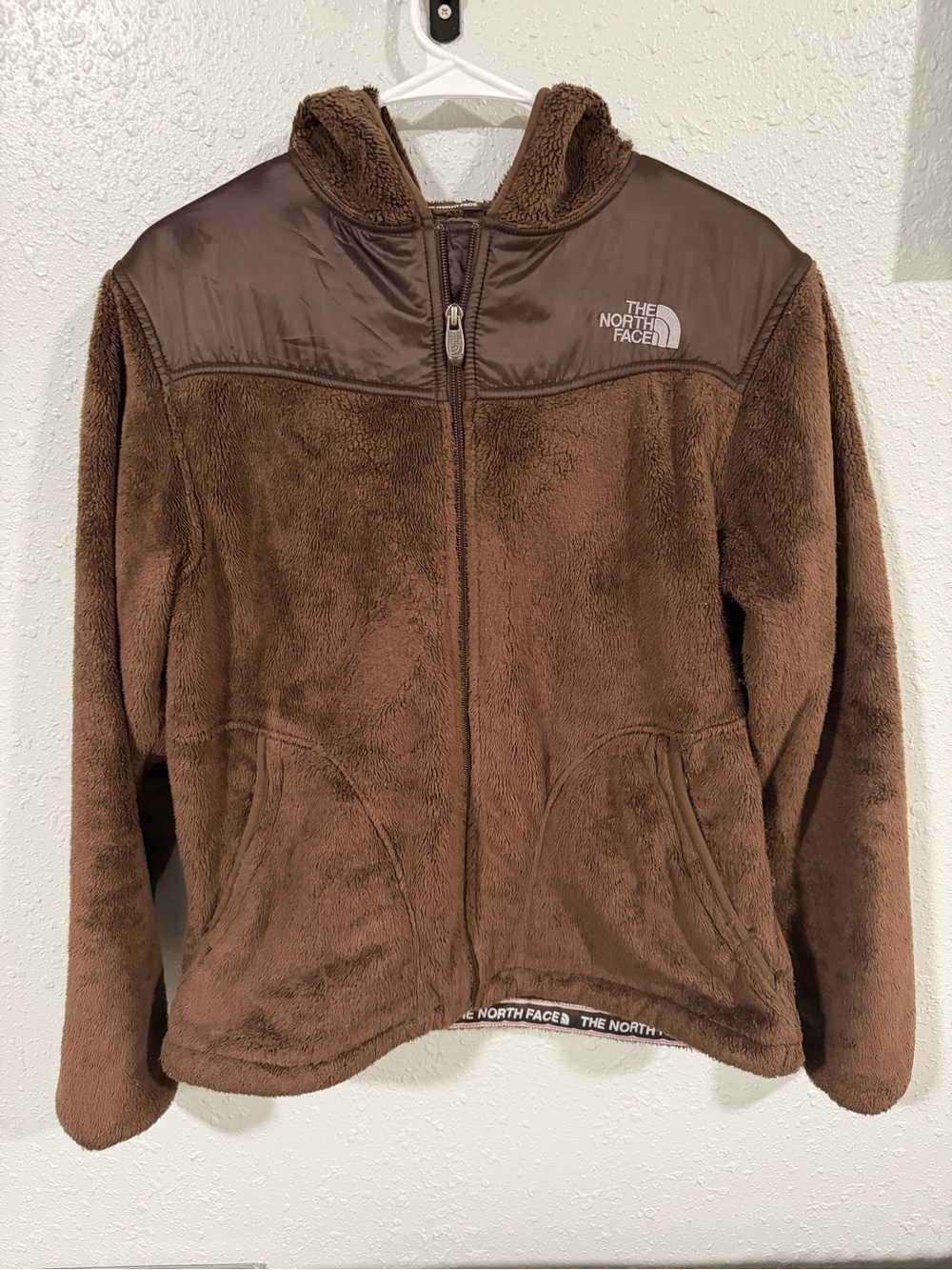 The North Face Dark Brown Fleece Jacket size L